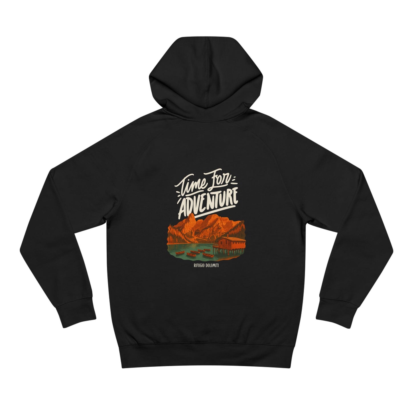 Time For Adventure Hoodie BLACK